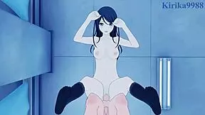 เนเนะ คูซานางิ และอิจิกะ โฮชิโนะ ในฉากเฮ็นไตโปรเจกต์เซไก