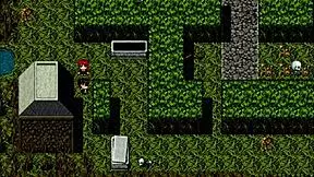 the farmer's daughter plays with furry and horsecock dildo in harem game