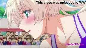 Two Hot Babes Intensely Fucking on the Sports Field in Hentai Action!