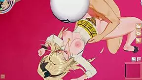 In the Nikke Goddess of Victory Scene, She Blows Big Tits