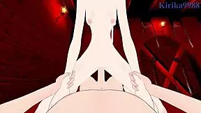 neferpitou and shizuku murasaki have intense sex in hunterxhunter hentai?