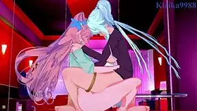Futanari sex with Symphogear girls