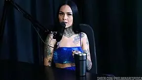 Evelyn Buarque’s Intense Preliminaries in Sheer Red on Podcast