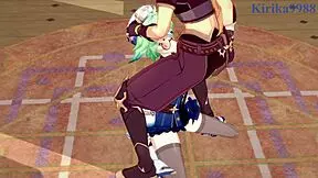 sucrose and hu tao fuck aether intensely