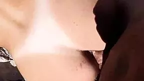 Quick sex with teen on public beach