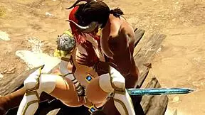 warrior princess hunts minotaur but gets fucked instead