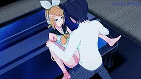 Hey, check Hatsune Miku and Kagamine Rin in wild hentai action!