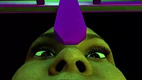 You're sliding down into a nightmare where giant-breasted anime women in hentai cartoons tease your huge cock with wet pussies