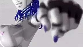 3d cartoon features brunette and man