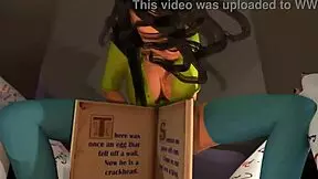 3d cartoon features brunette and man