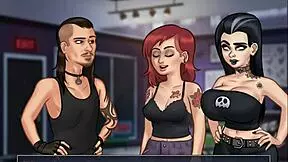 Big breasted 18-year-old helps her new friend in Summertime Saga Cap 48