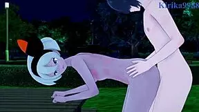 bea saito and lyra kotone in a pokemon hentai scene