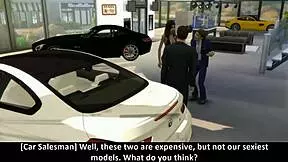 the girl next door cheats in her wedding car