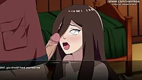 Hinata's Step Sister Hanabi Hyuga, 18yo Virgin, Craves Hard Ass and Pussy Action in Naruto Hentai Game Part 9.