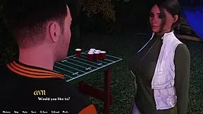 Jill and I are on a lake date, showing off her huge boobs and monster cock action.