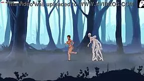 Valkaree's hardcore forest cock adventure