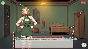 3D Christmas hentai with naughty elves and Santa