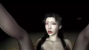 In a vibrant 3d anime world, a cute asian cosplay slut eagerly sucks a big dick, craving that creampie finish.