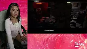 Asian solo game with big tits