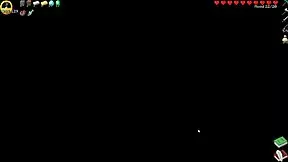 Hornycraft parody hentai game, ep 42, Mrechant pounded by a massive futanari cock in wild action