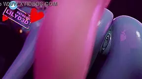 哟，看Fortnite色情，Linx和Joey在女同变态3D动作中！