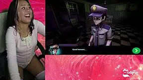 Chiku chases in the game Fap Nights at Frennis Exotiqfox FNAF Hentai part 3