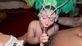 Wild Carnaval party with babes