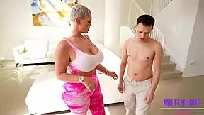 my stepmom kaden kole works out all my body parts into creampie