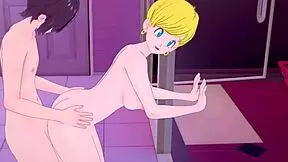 bulma and erasa have intense sex with creampie in dragon ball hentai!