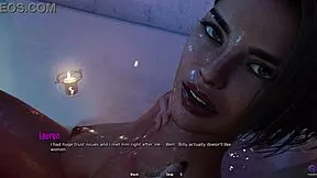 touching my horny stepmom’s pussy while bathing together, so hot! 🛁🔥 - 3d hentai life in santa county