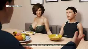 Hey, my stepmom's easing my stress with some wild action - 3D animation!