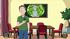 Beth's transformation into a sexbot in portal demoniums hentai parody game ep 2