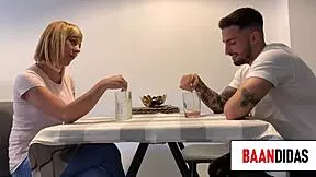 European Teen Delivers Intense Blowjob Leading to Rough Pussy Fucking and Cumshot