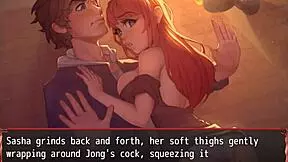 Harem Heroine Delivers Intense Thighjob in Another World