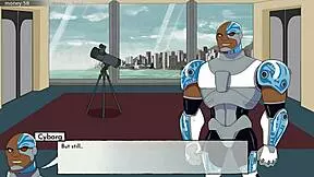 Raven's erotic night in Titans hentai