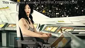 Sex with hot teen on spaceship, alien monster involved 😏