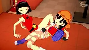 Videl shows Pan wild sex moves in Dragon Ball Super hentai fantasy