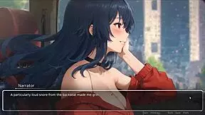 Bluring The Walls Romance Hentai Game Ep 2 Horny Girlfriend Ripped His Shirt Off.