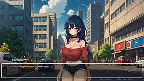 Bluring The Walls Romance Hentai Game Ep 2 Horny Girlfriend Ripped His Shirt Off.