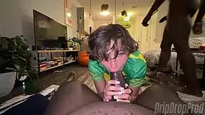 African beauty gets double penetration