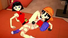 Videl shows Pan wild sex moves in Dragon Ball Super hentai fantasy