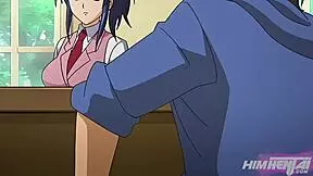 I bang hard for the first time with my boss in anime hentai!