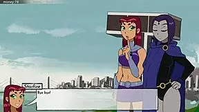 jinx and blackfire having fun