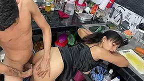 damn, i bang my friend's maid when visiting his house, wild sex! 😈