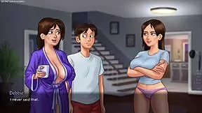 Busty stepmom shows her huge breasts?