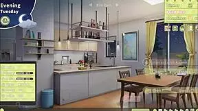 Summer Clover harem hentai game ep 2, my sexy boss offers a quickie when we're aching for it