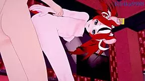 Hakos Baelz and Nanashi Mumei in Fierce Creampie Action - Hololive Vtuber Hentai