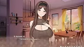 summer clover rides giant cock in harem game