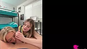 two college sluts sharing cock in dorm, ashlyn and athena?