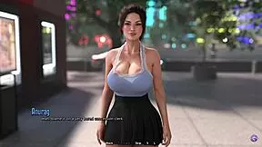 Stepsister chats while watching movie.